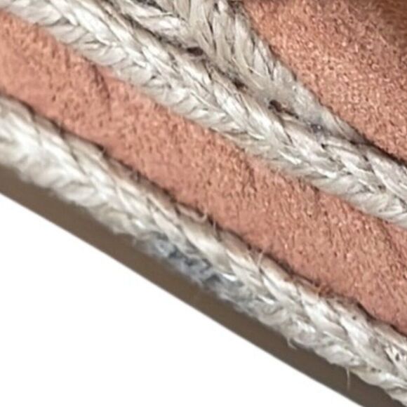Toms Madelyn Sandy Beige Canvas Braided Espadrille Wedge Sandals Size 7 - Picture 13 of 13